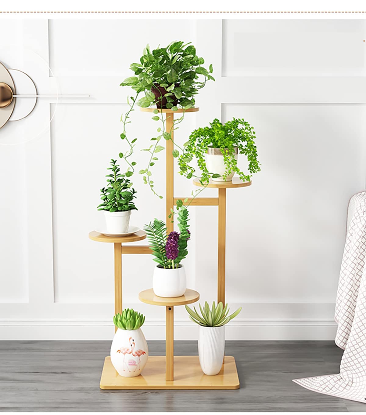 Beauty panda Teak Wood Indoor/Outdoor Flower Pot/Plant Stand for Home Garden Balcony Living Room Decor (TR44) (B09SQ9TJT5) Amazon Price History, Amazon Price Tracker