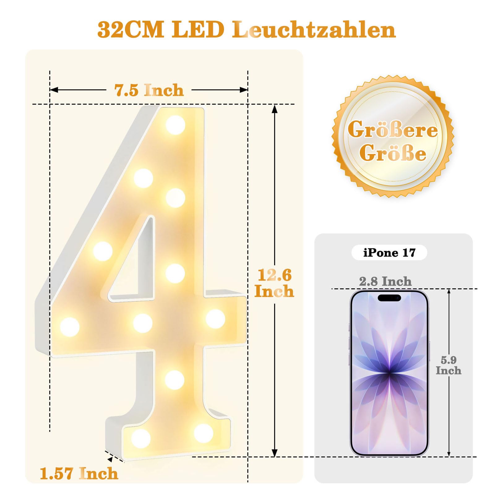 Chiffres LED - Chiffres lumineux 40