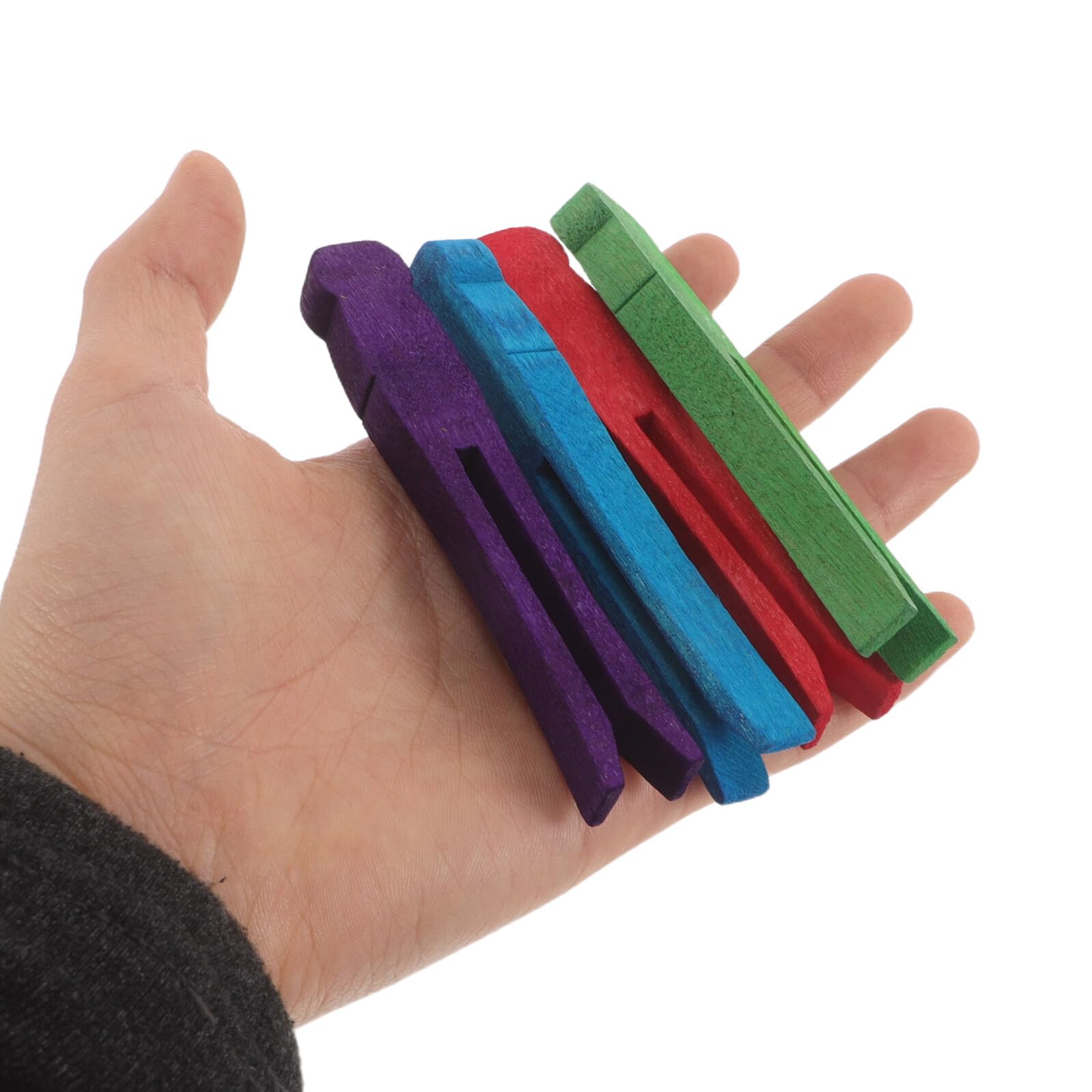 100 Pinzas Planas de Madera de 95mm para Manualidades y Decoración