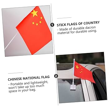 Amazon | Abaodam 1セット手摇旗 中国小红旗 入り プラスチック