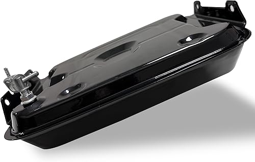 Miniatura 4 de Tanque de combustible ATV (4L), tanque de combustible de metal con tapa para Go Kart ATV 125-250CC, se adapta a Taotao Go Kart y ATV de 4 ruedas