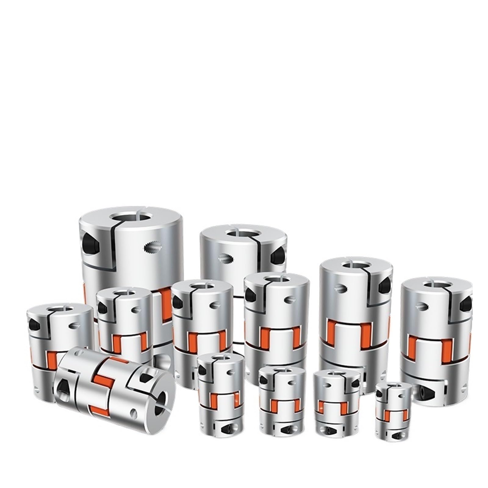 Coupleur d'arbre flexible en aluminium D14L22 haute précision pour moteur CNC