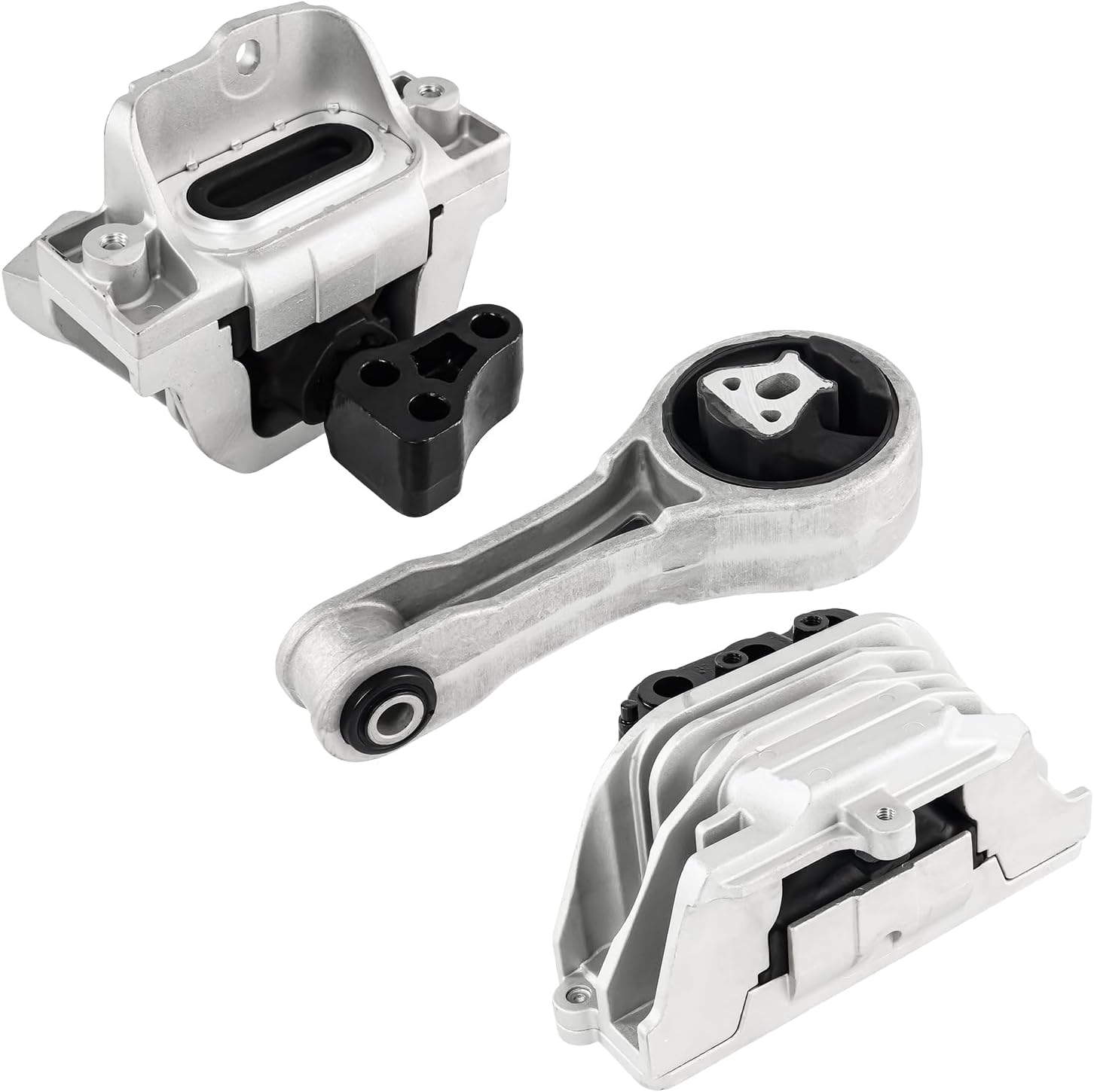 3pcs Engine Mount and Transmission Mount Compatible with Dodge Journey 2011-2019 2.4L, Dodge Avenger 2012-2014 2.4L, Dodge Journey 2020, EM-3326 EM-3335 EM-3334, Transmission Mount