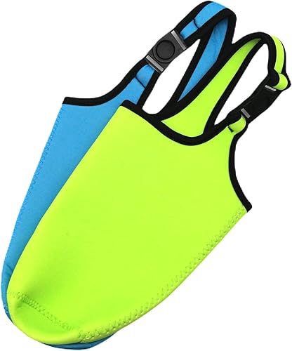 Miniatura 3 de Paquete de 2 bolsas de soporte para vasos de 30 onzas de acero inoxidable con aislamiento de viaje, funda de neopreno con asa de transporte,