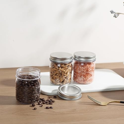 Miniatura 6 de Novelinks - Recipientes de plástico transparente 8 onzas Plateado