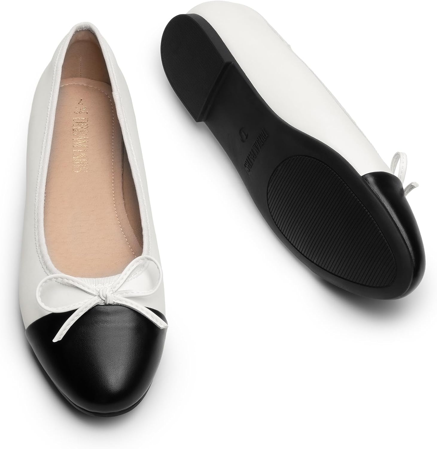 Dream Pairs Women's Flats, Round Toe Ballet Flats, Comfortable Slip-on Dressy Business Casual Work Office Ballerina Flat Dress Shoes