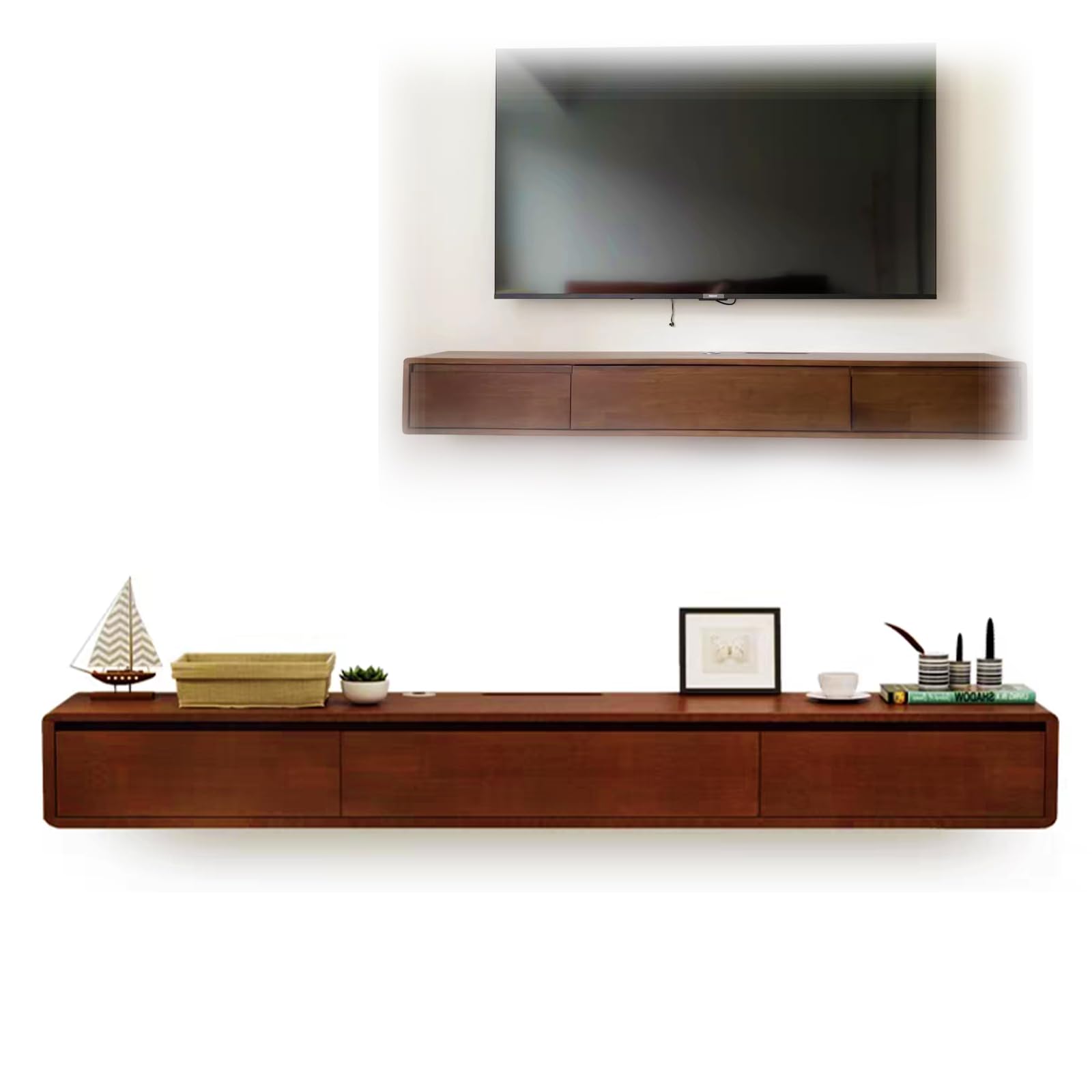 テレビボード(長形)  20日まで！ Amazon｜Wetsfgdg テレビボード フロート120*24*20cm、フローティング