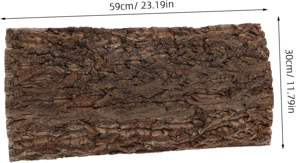 Toyvian Reptile Terrarium Bark Decor Natural Tree Bark Decoration for Reptile Tanks Lightweight Design for Creating Lifelike Habitats Aquariums and Fish Tanks