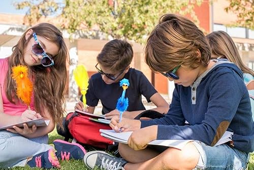 Miniatura 5 de BAIVYLE Paquete de 12 bolígrafos de flamenco lindos juguetes divertidos a granel, suministros escolares divertidos para niñas, regalos perfectos