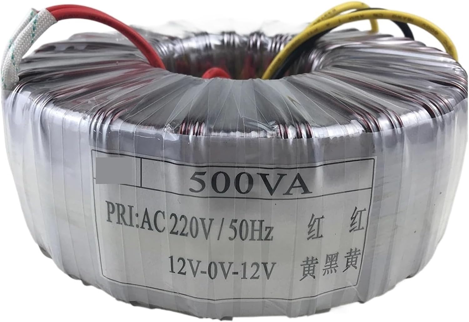 500W Power Amplifier Toroidal Transformer 220V to Dual 12V Audio Isolation Pure Copper Power Supply