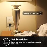 Vista 7 de Kasa Smart - Enchufe inteligente mini con monitoreo de energía, enchufe Wi-Fi inteligente para casa inteligente, compatible con Alexa, Google Home e
