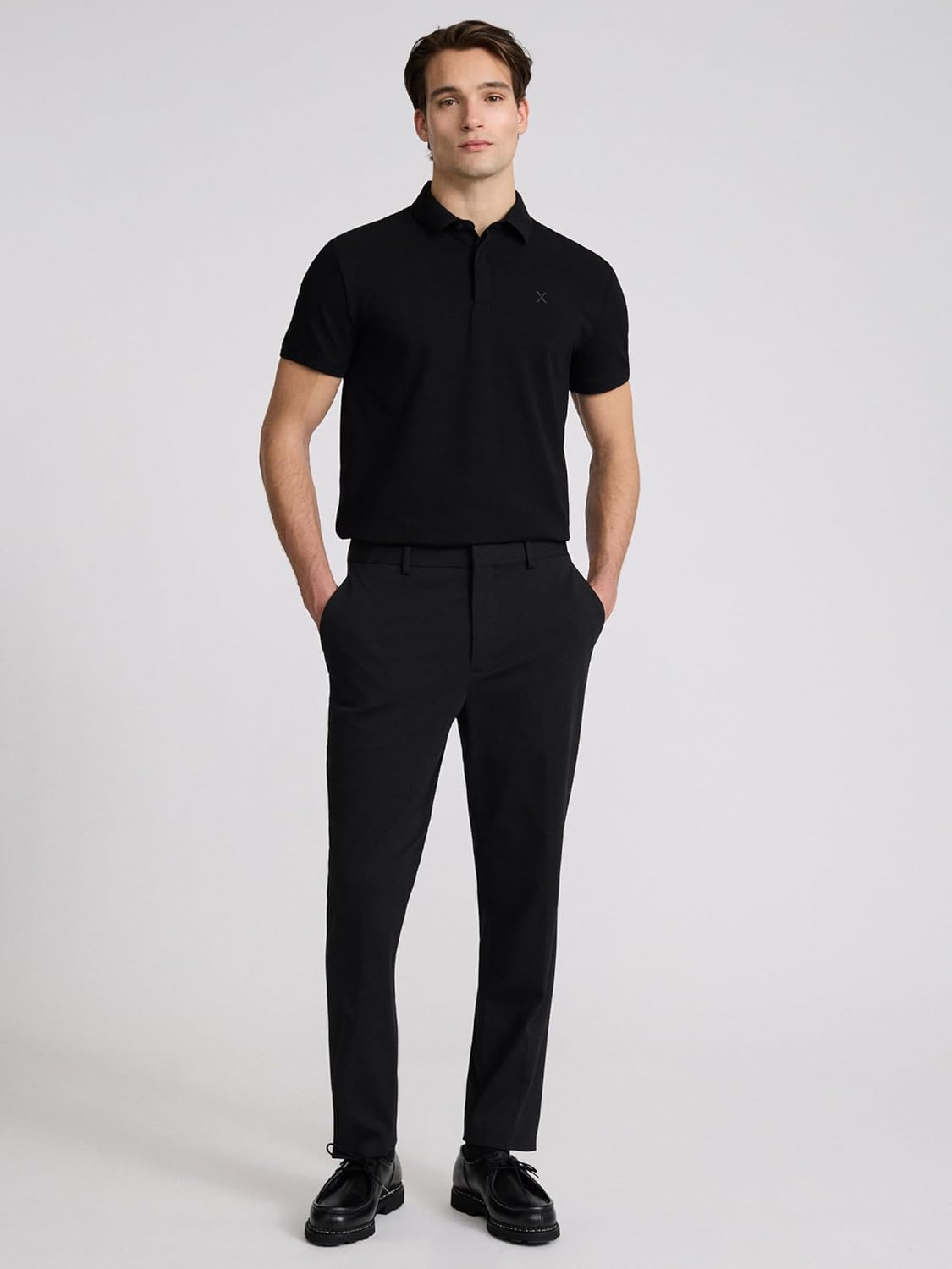 EXPRESS Men’s Pima Cotton Pique Polo – Short Sleeve Classic Fit, Soft Breathable - Image 3