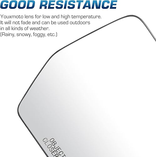 Miniatura 5 de Youxmoto Espejo calefactable para el lado derecho del pasajero, repuesto para Ford F150 2011 2012 2013 2014 con soporte trasero, se adapta a