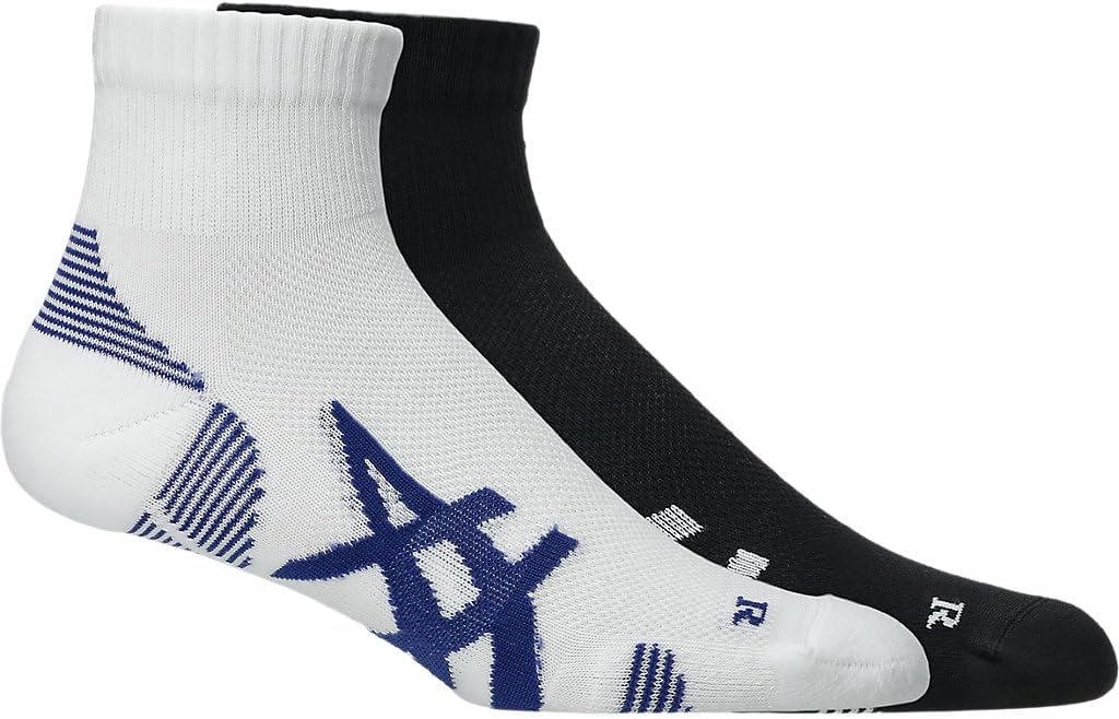 ASICS Unisex 2 PACK CUSHIONED RUN QUARTER SOCK Running Accessories