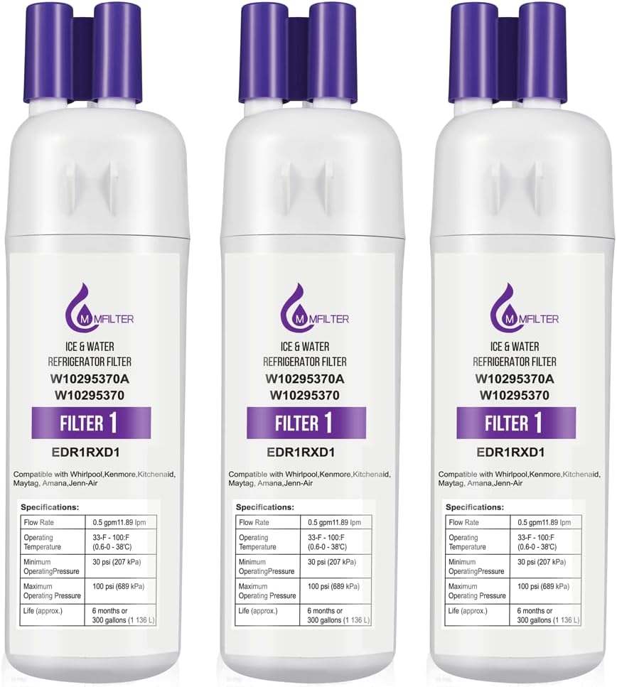 W10295370a Water Filter Compatible with Whirlpool Refrigerator Water