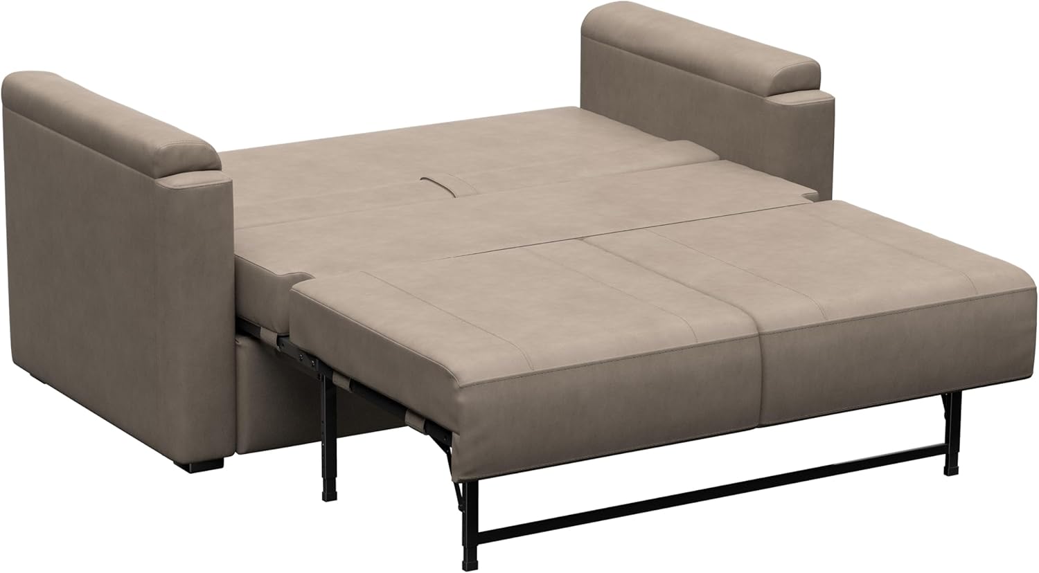 Thomas Payne Signature Heritage Series 62" Driftwood RV Clickback Sleeper Sofa with Automatic, Adjustable Fold-Out Legs, Four Reclining Positions, Easy Transition - 2024044222