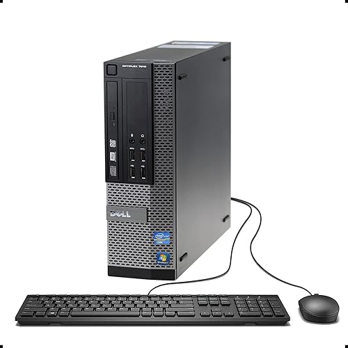 Dell Optiplex 7010 Computadora de escritorio empresarial (Intel Quad Core i5-3470 3.2GHz, 16 GB de RAM, disco duro SSD de 480 GB, USB 3.0, DVDRW,