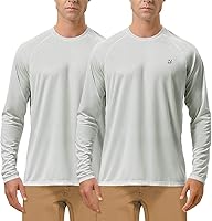 Vista 1 de Roadbox Camisas de Protección Solar UV UPF 50+ para Hombres Manga Larga SPF Rash Guard para Pesca Senderismo Natación Correr
