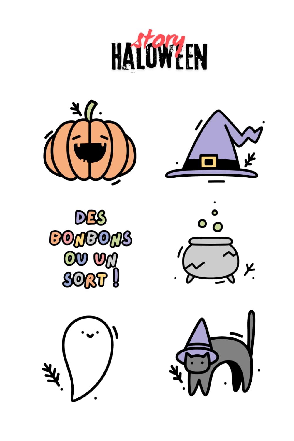 Halloween Story Journal Trick or Treat Fun – A Spooky Activity Notebook for Kids and Adults, Travel Diary, 6x9 In: for Creative Writing and Spooky Reflections