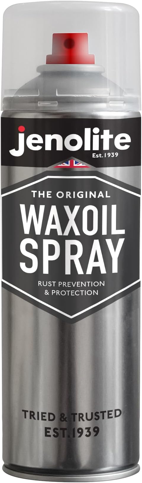 JENOLITE Waxoil Rust Prevention & Protection Aerosol Spray | 500ml | CLEAR | Waxoil Aerosol for Cars, Vans & Motorbikes | Rust Protection Spray | Ideal Underseal For Cars
