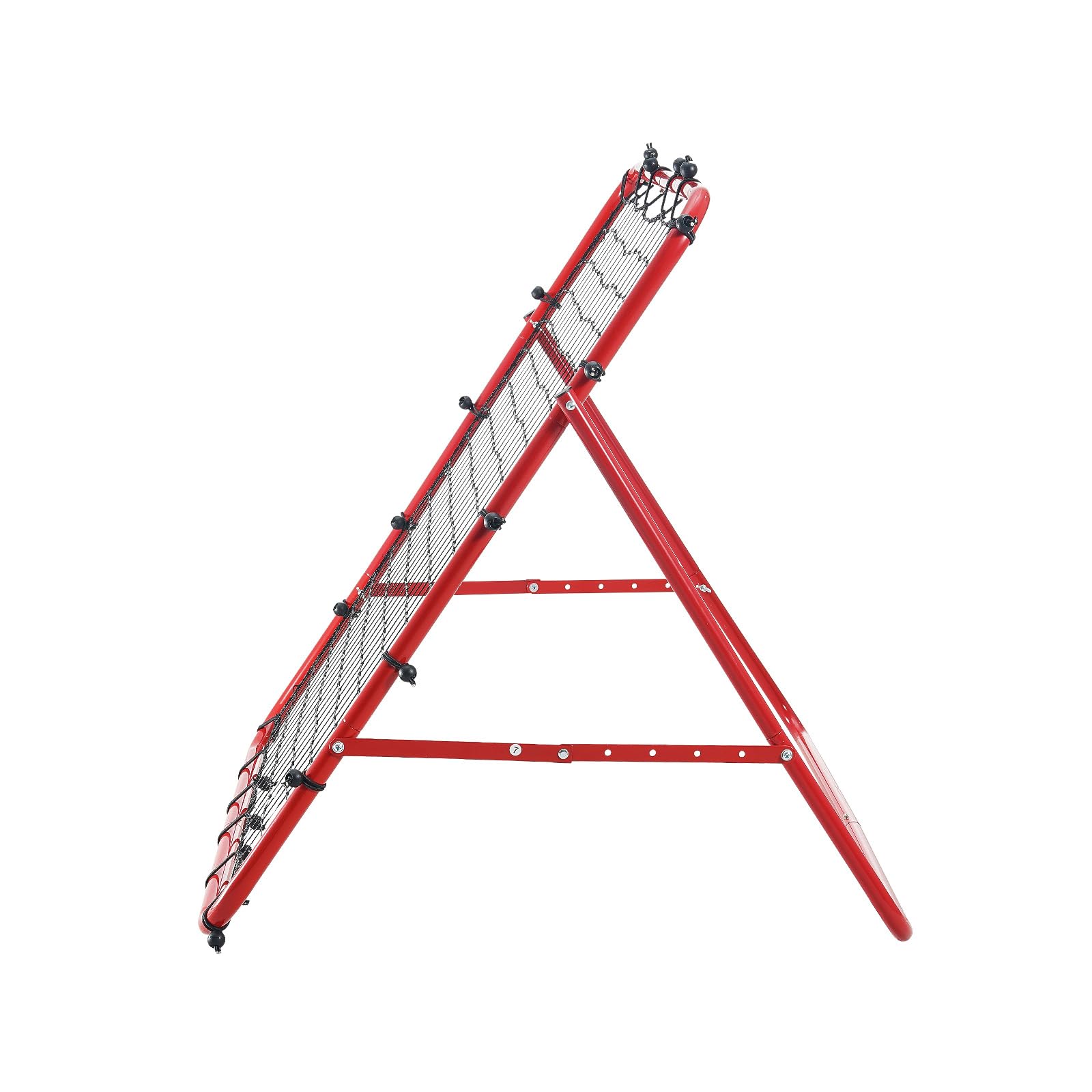 VEVOR Portería de Fútbol 1x1 m Red Reboteadora Portátil Ángulo Ajustable Tubo de Hierro Red de PE