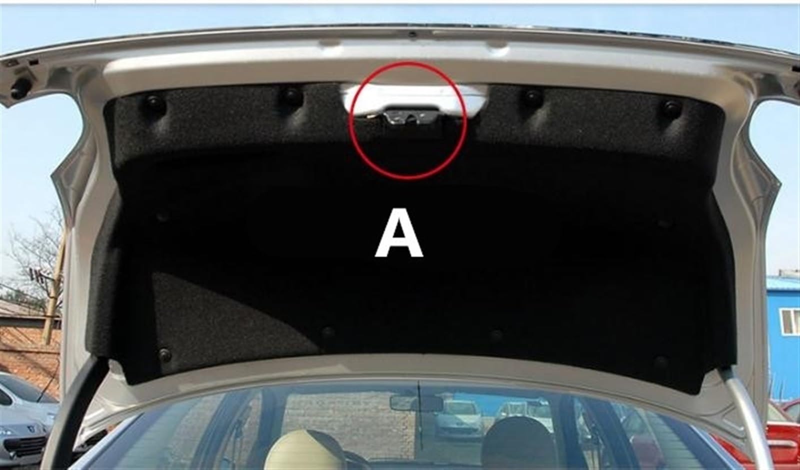 Siłownik zamka tylnej klapy tylnej dla Citroen C2 dla Peugeot 206 207 Zamek tylnej klapy samochodu siłownik zatrzaskowy bagażnika (A+b)