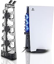 ECHZOVE PS5 Cooling Fan,Playstation 5 Cooling Station Compatible with PS5 Digital Edition/ PS5 Ultra HD with 3 Cooling Fans and USB 2.0