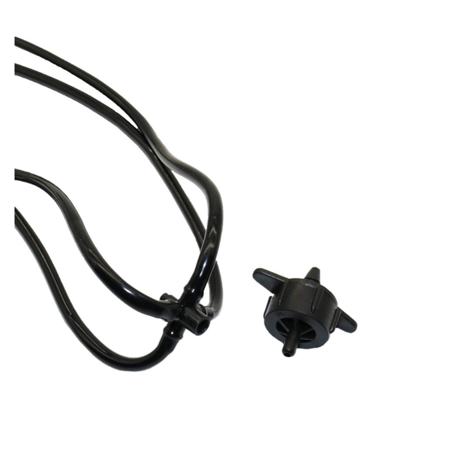 Aspersores de tubería de rociadores Kit de gotero de flecha curvada de 4 vías con dispositivo de flujo estable 8L / H 20 Conjuntos de goteros for herramientas agrícolas Sistema de riego de goteo de go