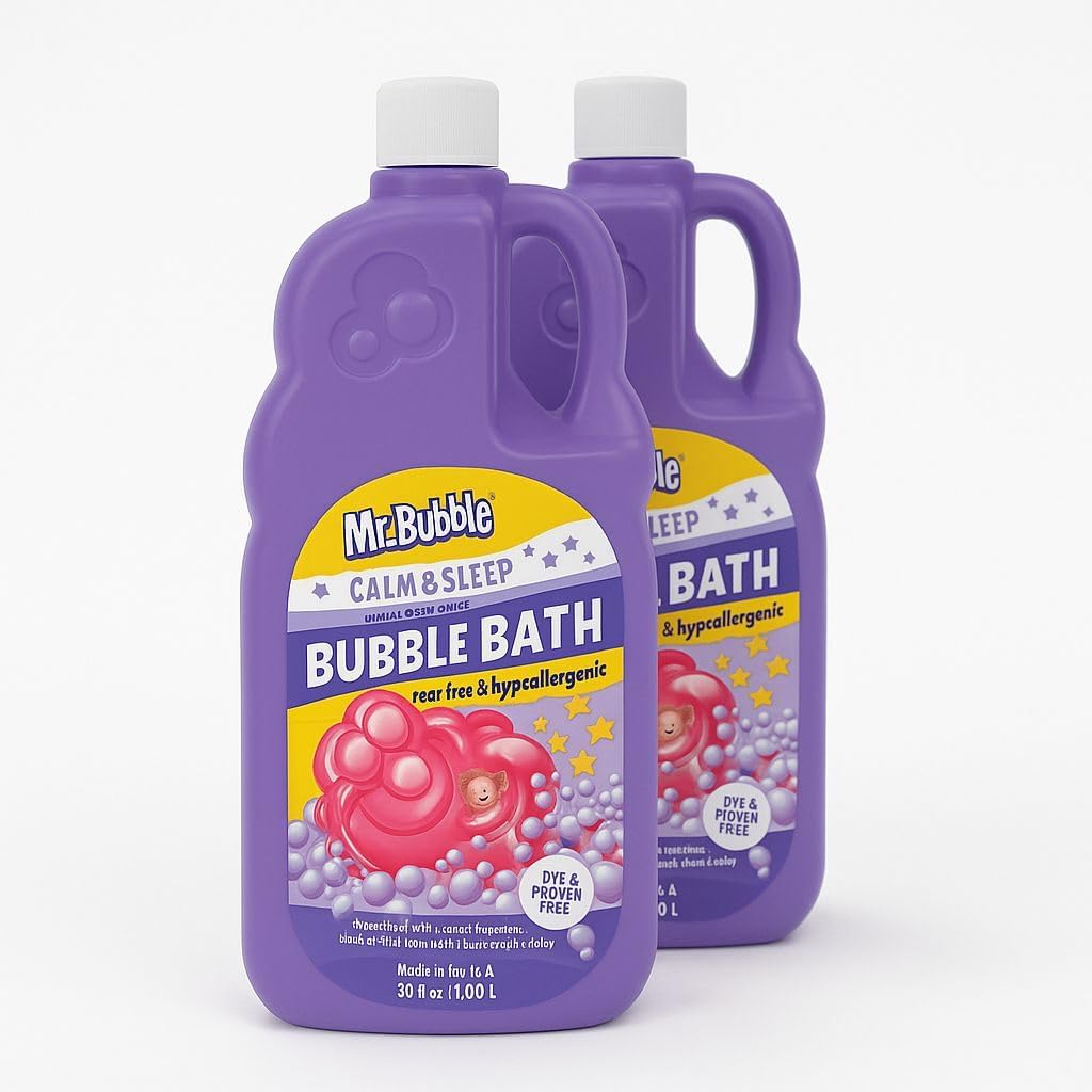 Bath Bubble Calm & Sleep Rear Free & hypcallergenic (30 fl oz 1,00L) Pack of 2