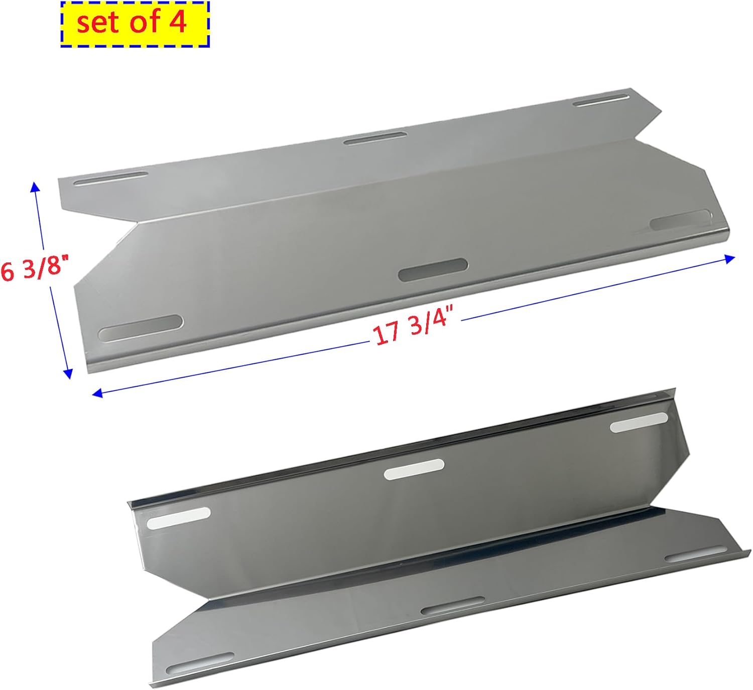Direct Store Parts Kit DG129 Replacement for Jenn Air Gas Grill 720-0337 Gas Grill Burner,Heat Plate,Cooking Grid(Stainless Steel Burner+Stainless Steel Heat Plate+Solid Stainless Steel Cooking Grid)