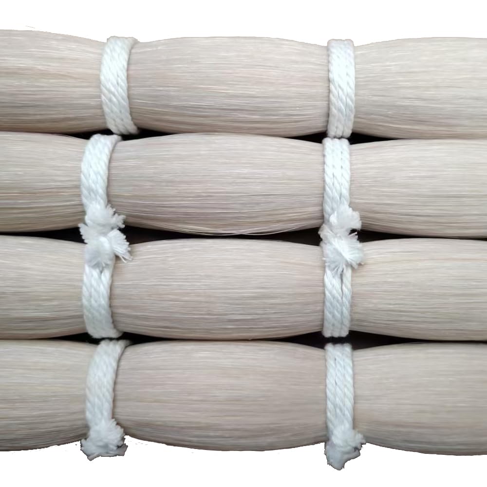 A 82cm 250g Mongolia Horse Hair Violin bow Natural Colour Unbleached 32 Inch Length for 4/4 Violin Viola Cello