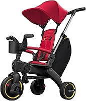 Vista 10 de Doona Liki Trike S5 - Triciclo plegable de alta calidad para niños pequeños, cochecito de triciclo Doona para empujar y plegar para edades de 10