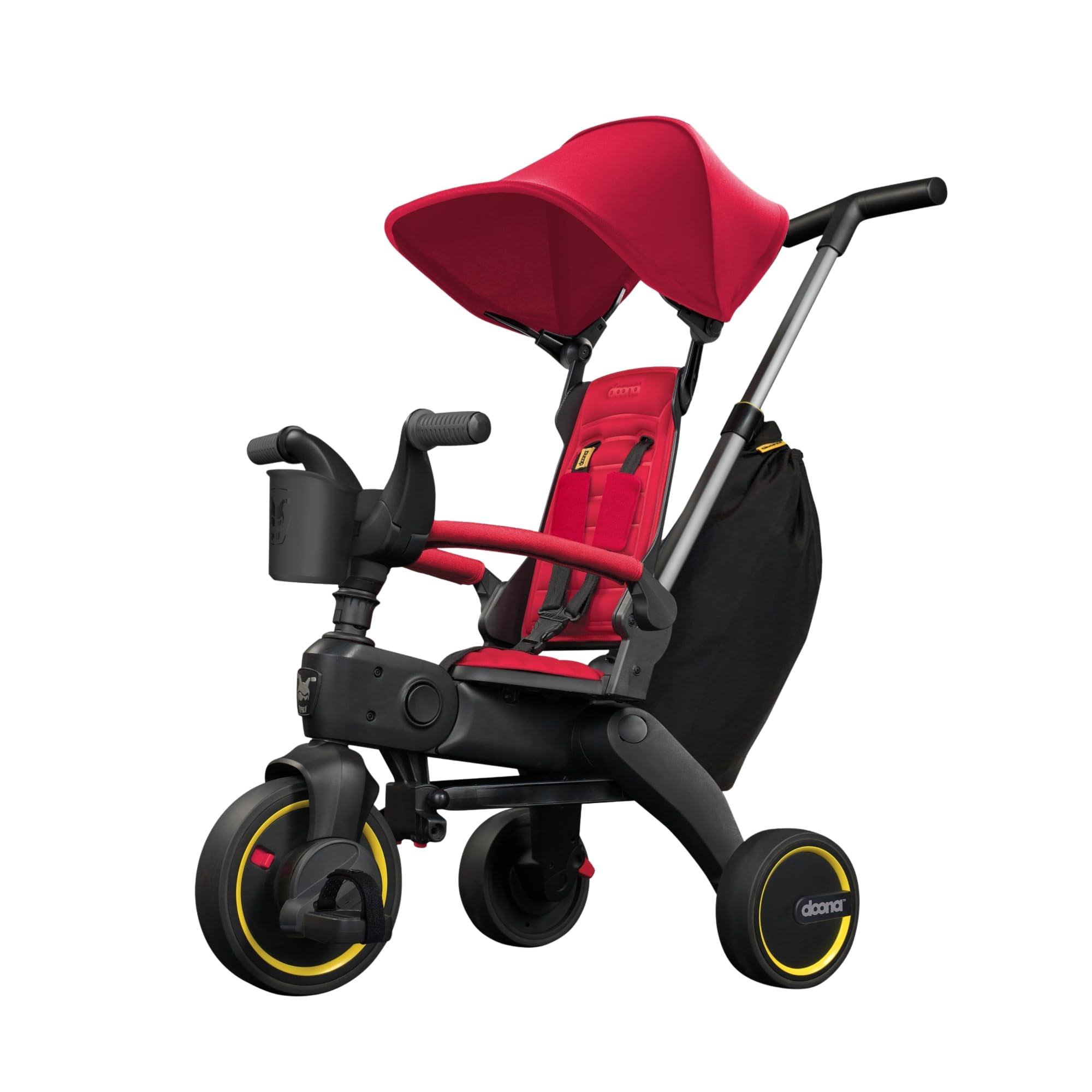 Liki Trike S3, Flame Red - 5-in-1 Compact, Foldable Tricycle - Suitable for Toddlers 10 to 36 Months