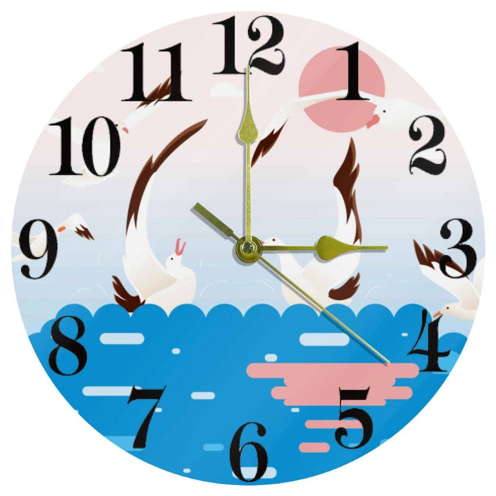 Horloge murale silencieuse 25,4 cm anti-bruit pour retrouver le calme