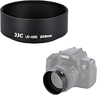 Vista 9 de JJC Parasol de lente de metal de aluminio estándar de montaje atornillado de 2.835 in para lentes con rosca de filtro frontal de 2.835 in para Canon