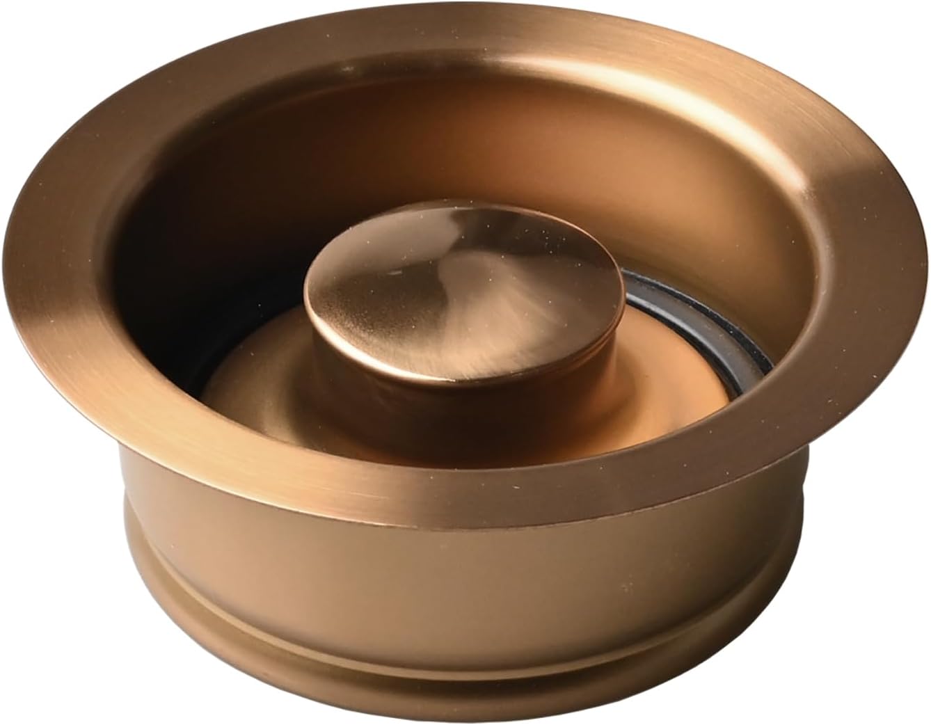 Champagne Bronze Garbage Disposal Flange & Stopper,Fits 3.5" Standard Sink | 304 Stainless Steel Sink Garbage Replacement Accessories - Kitchen Sink Essential Compatible with Delta Faucet