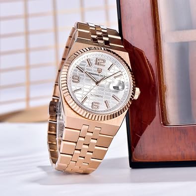 HaiQin Pagani Design Men's Automatic Mechanical Watch 40MM Full Stainless Steel Japanese Self-Winding Movement 100M Waterproof Luxury Sport Wristwatches