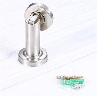 Strong Magnetic Stainless Steel Door Suction Door Stopper Dual Use Door Suction Door Touch Engineering Door Suction 1Pcs (Color : Brushed)
