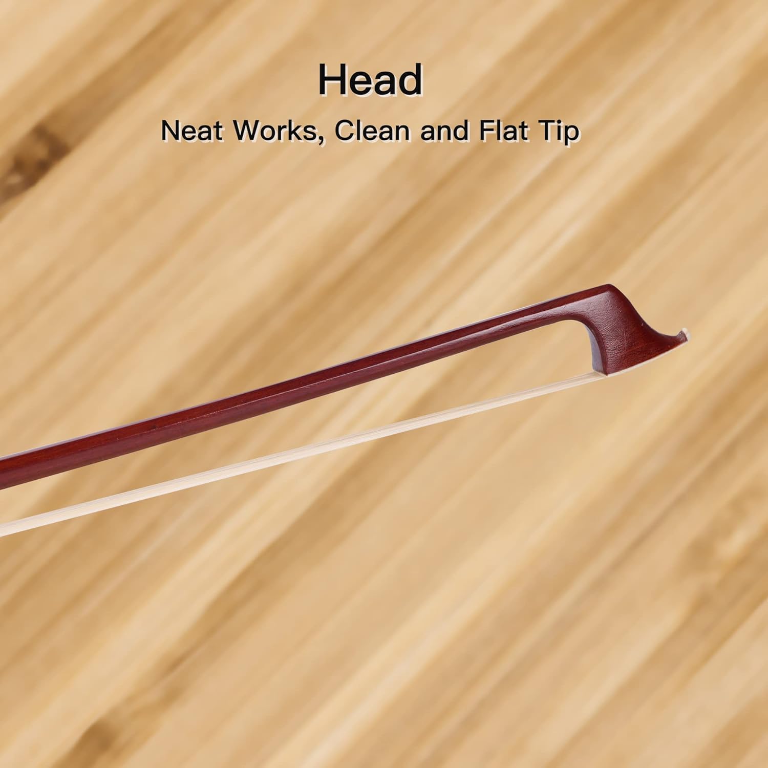 ADM 3/4 Size Student Cello Bow, Well Balanced Handmade Brazilwood Classic Cellos Bow Light Weight with Horsehair, Ebony Frog for Beginners