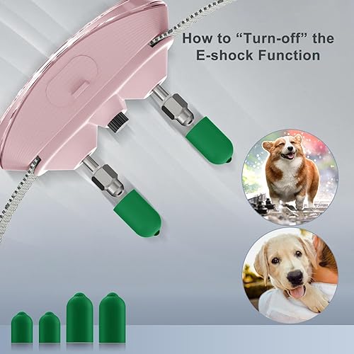 Miniatura 4 de Collar de perro inteligente automático antiladridos inteligente resistente al agua recargable Terminador de ladridos (collar de ladrido rosa)