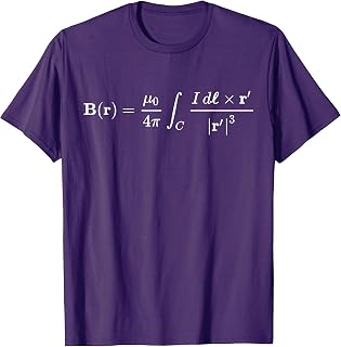 biot savart equation, electromagnetism and physics basics T-Shirt