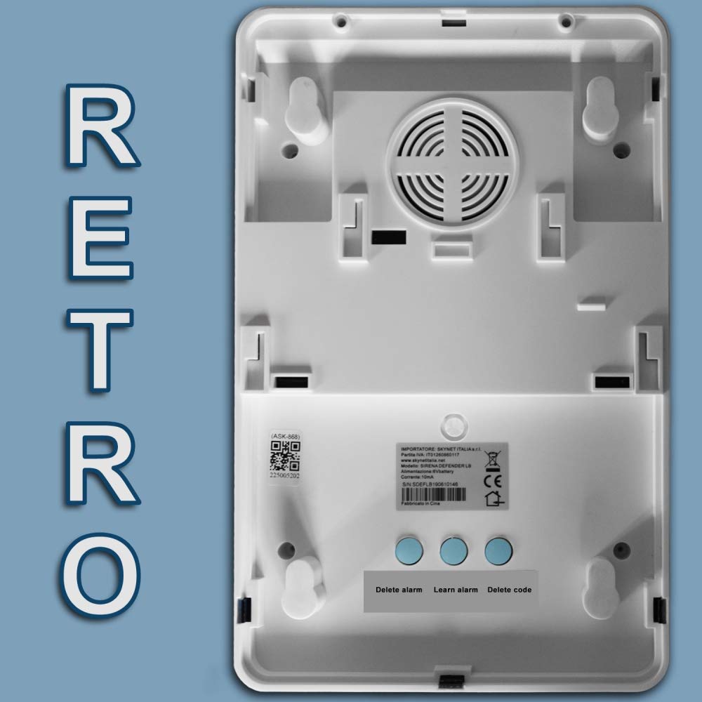 Sirena per antifurto Wireless DEFENDER LB