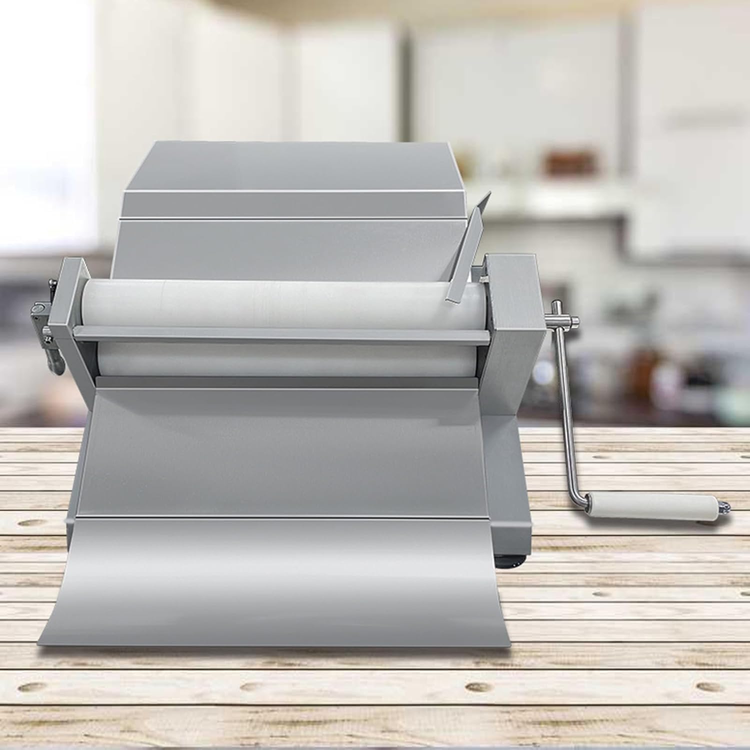 Máquina Enrolladora De Masa Manual, Máquina Laminadora De Masa, Ajuste De Espesor De Masa De 0,5-15 Mm, Máquina Enrolladora De Pasta Plegable, para Glaseado, Mazapán, Pastelería Panadería Y