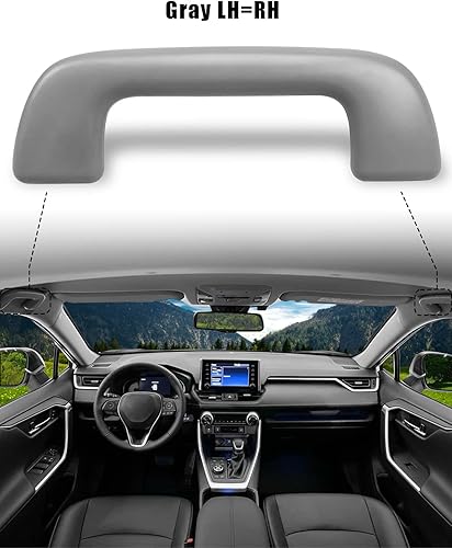 Miniatura 2 de TIKSCIENCE Tirador de techo automático sin gancho apto para Toyota Corolla 4Runner Rav4 Highlander Yaris Vios 2003-2021 riel de agarre delantero