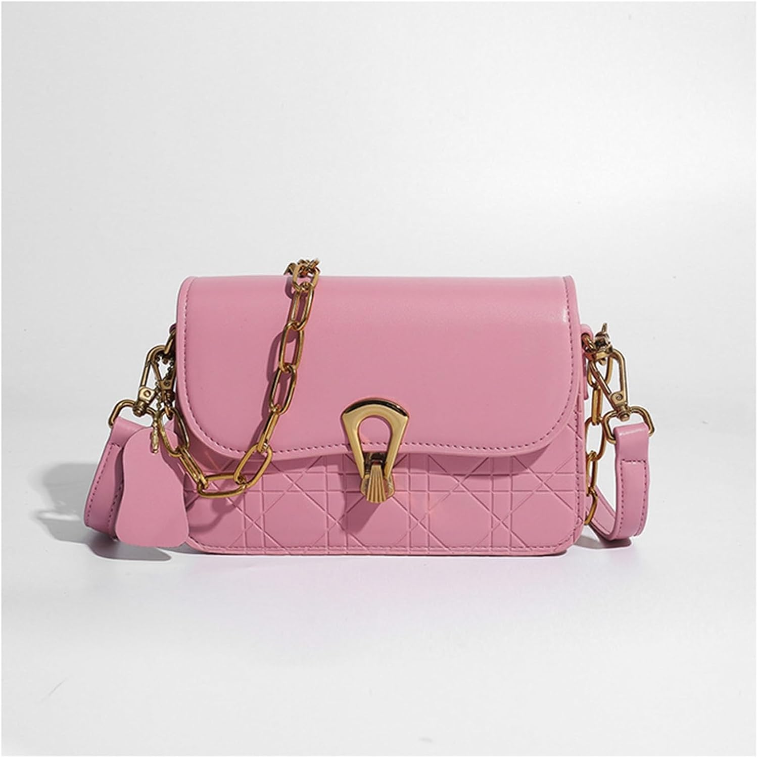 スモールショルダーバッグ チェーンバッグ レディース ショルダーバッグ 斜めがけバッグ, 1色, One Size