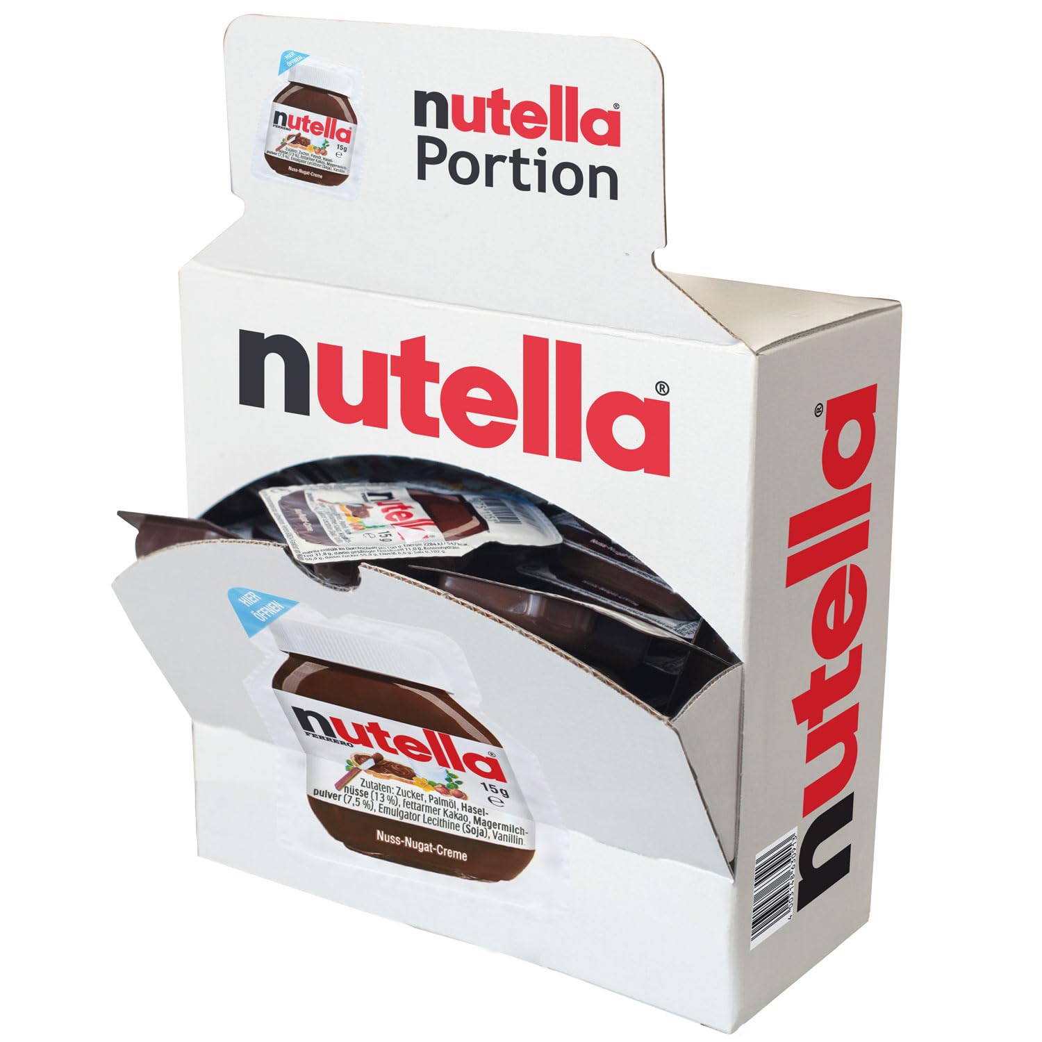 40x Ferrero Nutella Nuss-Nougat-Creme Brotaufstrich Portionspackung 15g
