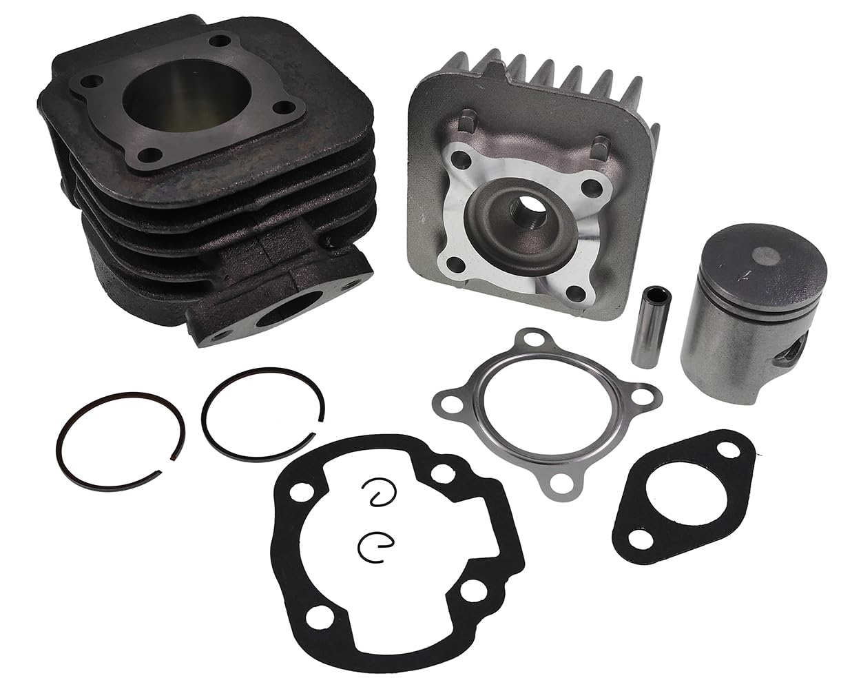Kit Cilindro 50ccm 2EXTREME Standard con Testa Cilindro per Minarelli Stand Compatibile con Aprilia Amico, MBK Booster, Yamaha BWs, Slider Kit Scooter di Ricambio