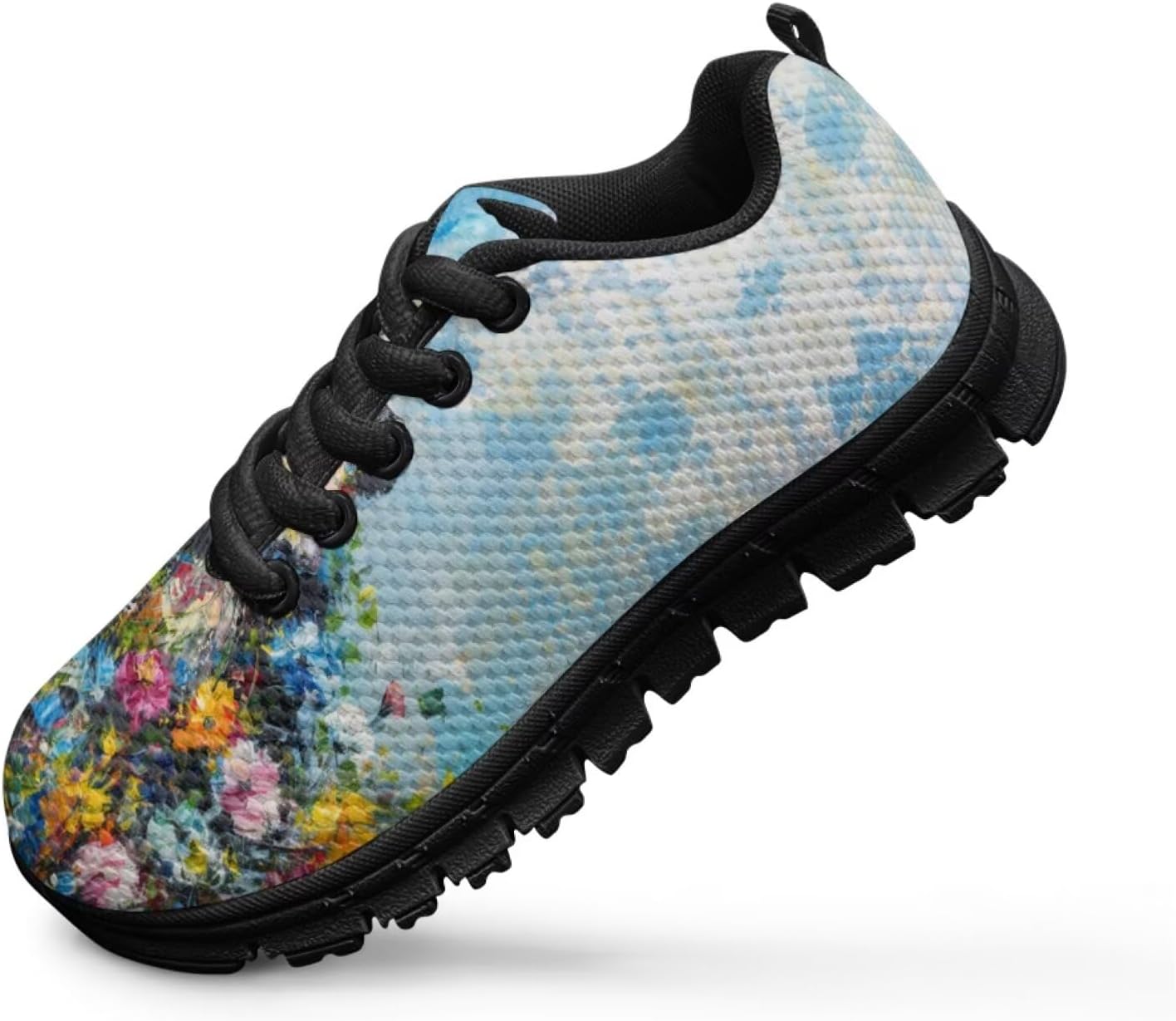 Funnydude Cute Print School Shoes for Boys Casual Walking Shoes Lightweight Breathable Sneakers
