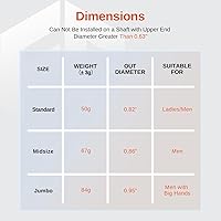 Vista 6 de Puños de golf de goma, paquete de 13 unidades, de alta tracción, antideslizantes, textura avanzada, elige entre 13 puños o 13 puños con kit