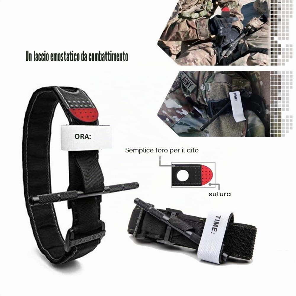 Mineup Trauma First Aid Kit, 46 pezzi Molle Emergenza di Primo Soccorso, Kit di Primo Soccorso per Esterni per medicina tattica per casa, auto, campeggio all'aperto
